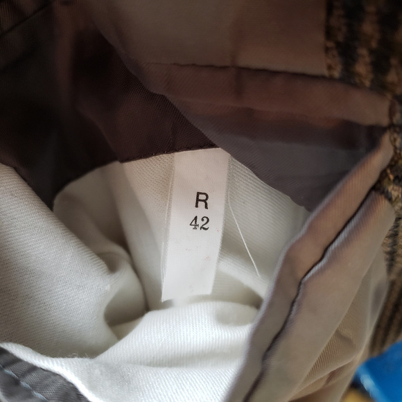 Palo Savino for Dillards 42R Taupe Check Sportcoat - Picture 7 of 8